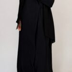 Black Wrap Abaya By Pardah UK