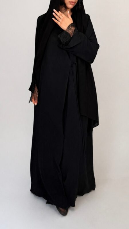 Black Wrap Abaya By Pardah UK