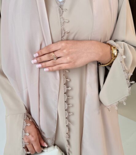 Lana abaya - Nude Fabric - Korean nida