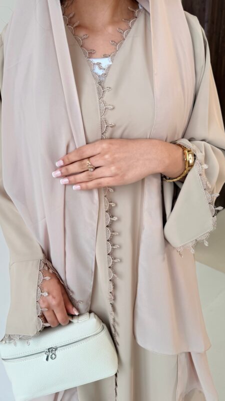 Lana abaya - Nude Fabric - Korean nida