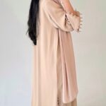 Lana abaya - Nude Fabric - Korean nida By pardah Uk