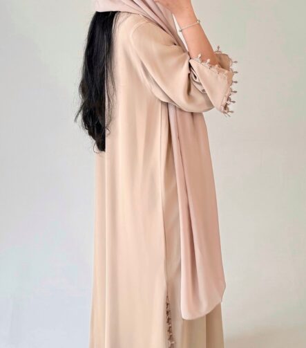 Lana abaya - Nude Fabric - Korean nida By pardah Uk