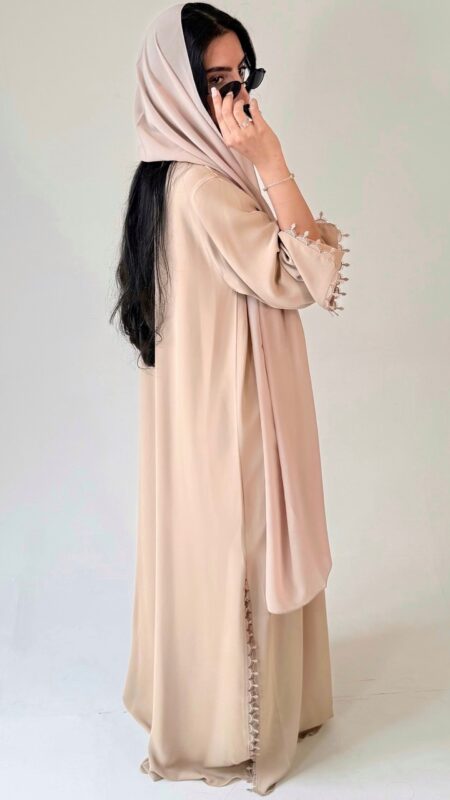 Lana abaya - Nude Fabric - Korean nida By pardah Uk