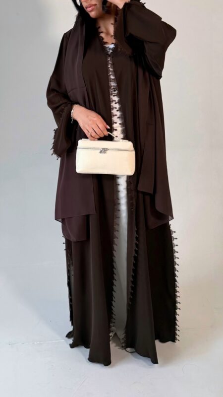 Lana abaya Chocolate By Pardah