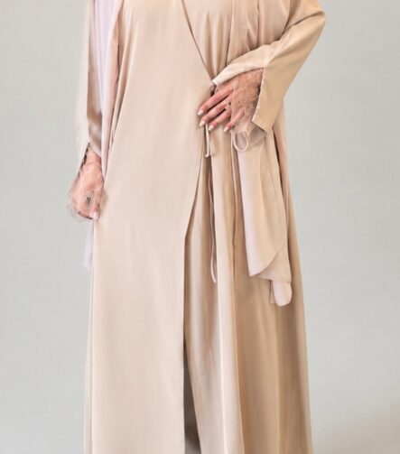 Wrap Abaya Beige