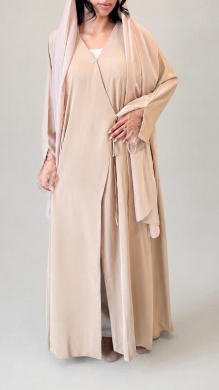 Wrap Abaya Beige